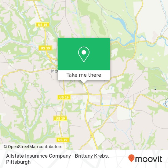 Allstate Insurance Company - Brittany Krebs map