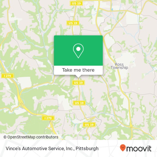 Mapa de Vince's Automotive Service, Inc.