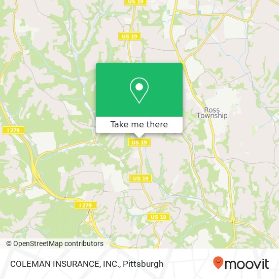 Mapa de COLEMAN INSURANCE, INC.