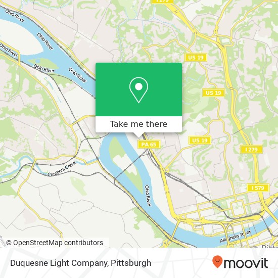 Duquesne Light Company map