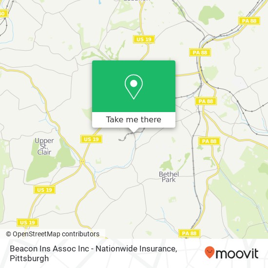 Mapa de Beacon Ins Assoc Inc - Nationwide Insurance