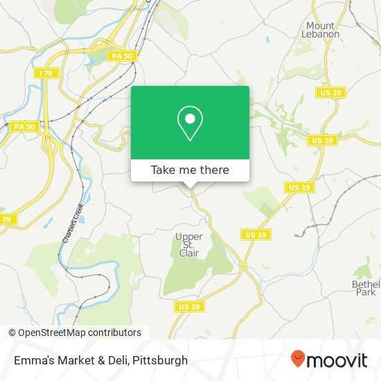 Emma's Market & Deli map