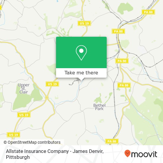Mapa de Allstate Insurance Company - James Denvir