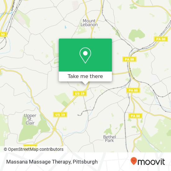Massana Massage Therapy map