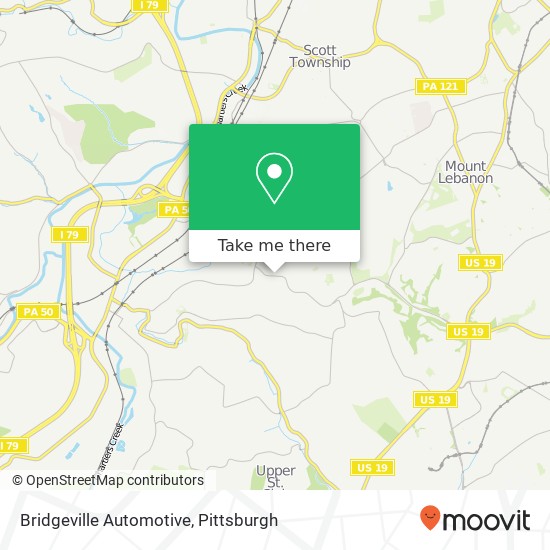 Bridgeville Automotive map