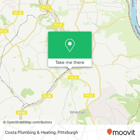 Costa Plumbing & Heating map
