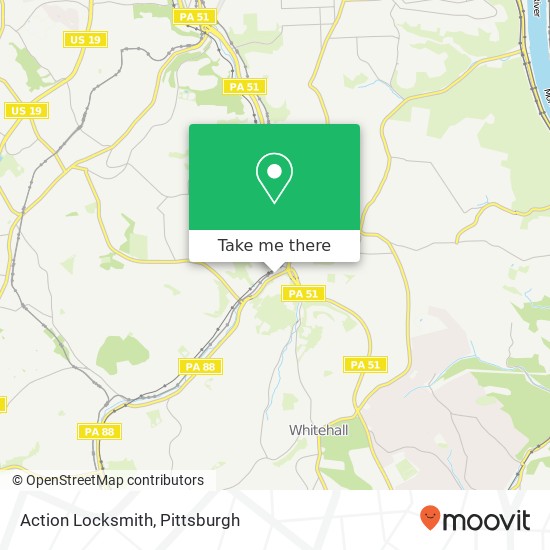 Action Locksmith map