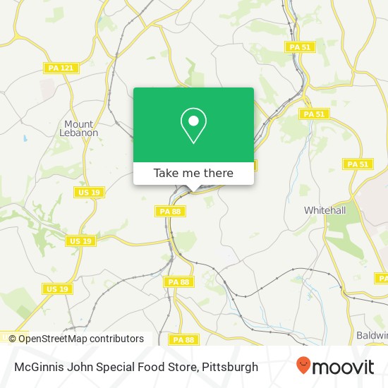 McGinnis John Special Food Store map