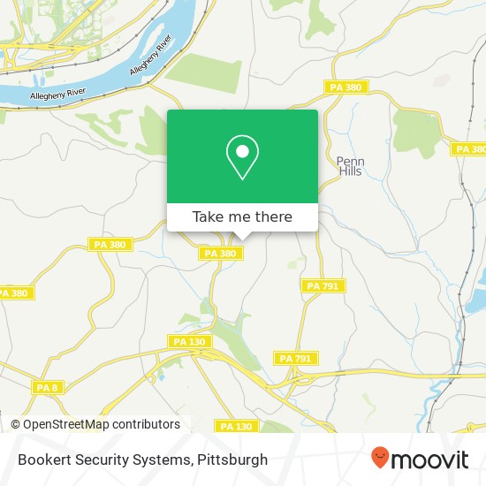 Bookert Security Systems map