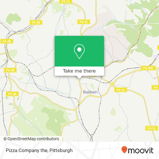 Mapa de Pizza Company the