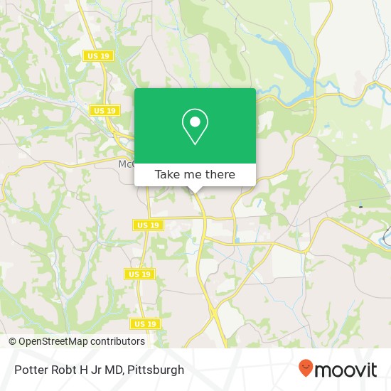 Potter Robt H Jr MD map