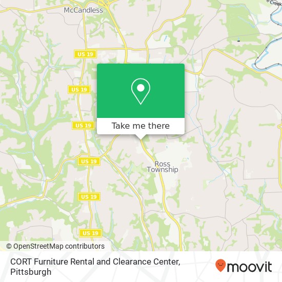 CORT Furniture Rental and Clearance Center map