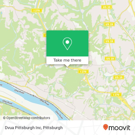 Dvua Pittsburgh Inc map