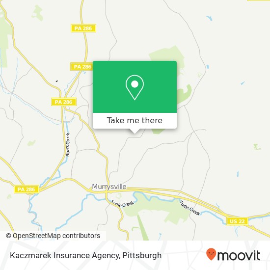 Mapa de Kaczmarek Insurance Agency