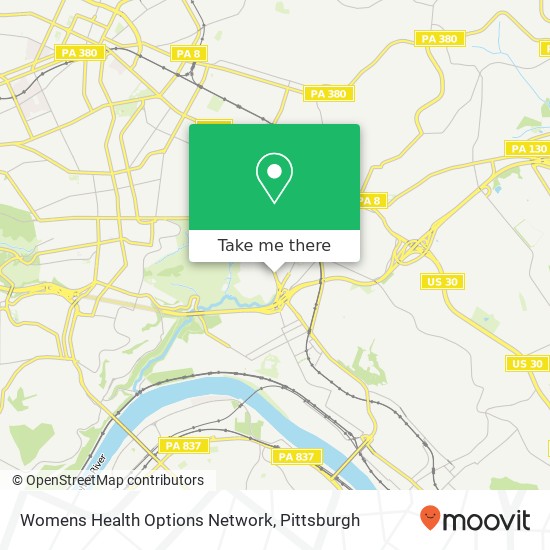 Mapa de Womens Health Options Network