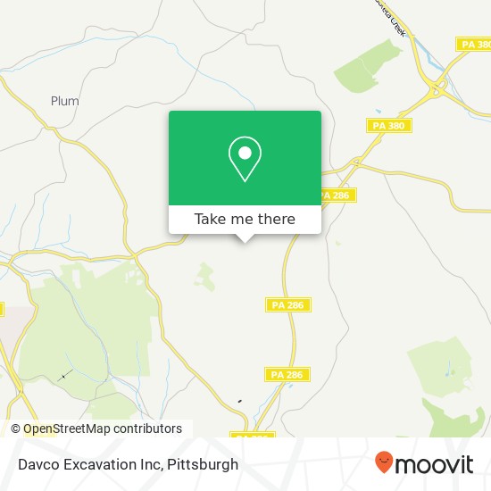 Mapa de Davco Excavation Inc