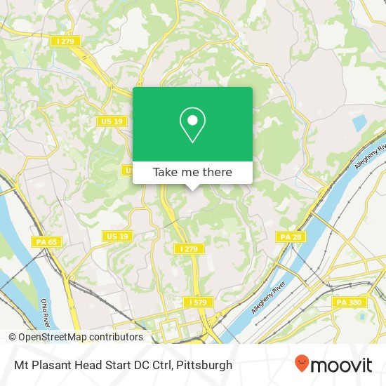 Mapa de Mt Plasant Head Start DC Ctrl