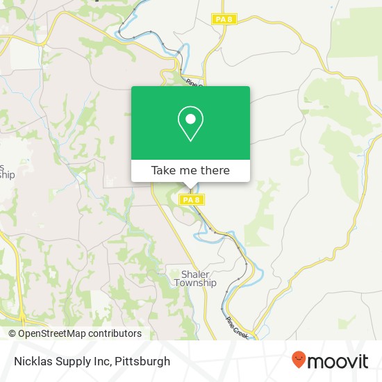 Nicklas Supply Inc map