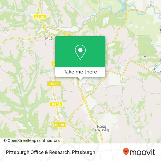 Pittsburgh Office & Research map