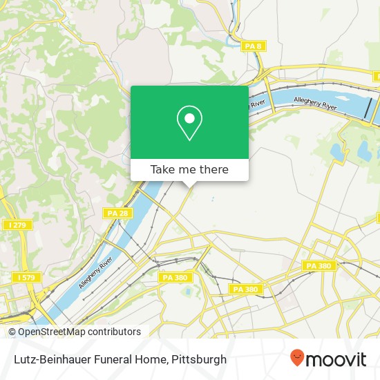 Mapa de Lutz-Beinhauer Funeral Home