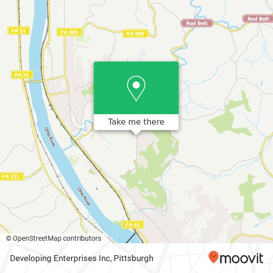 Developing Enterprises Inc map