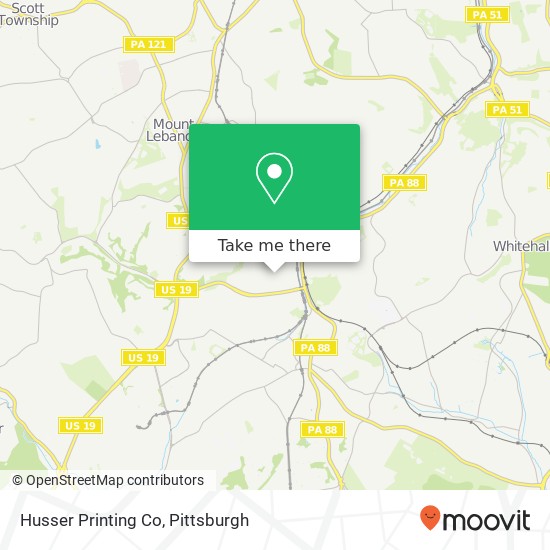 Mapa de Husser Printing Co