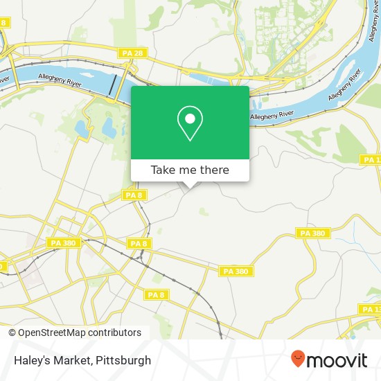 Haley's Market map