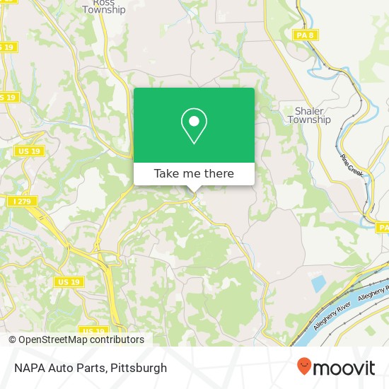 NAPA Auto Parts map