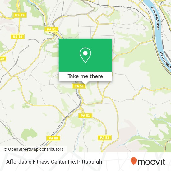 Mapa de Affordable Fitness Center Inc