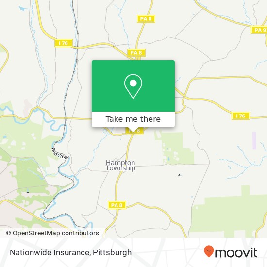 Mapa de Nationwide Insurance