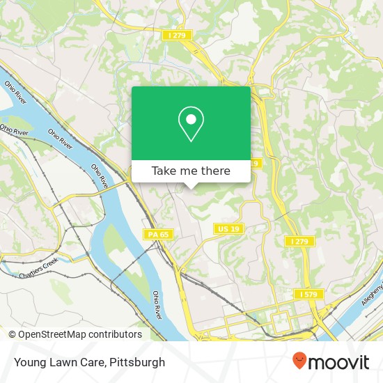 Young Lawn Care map