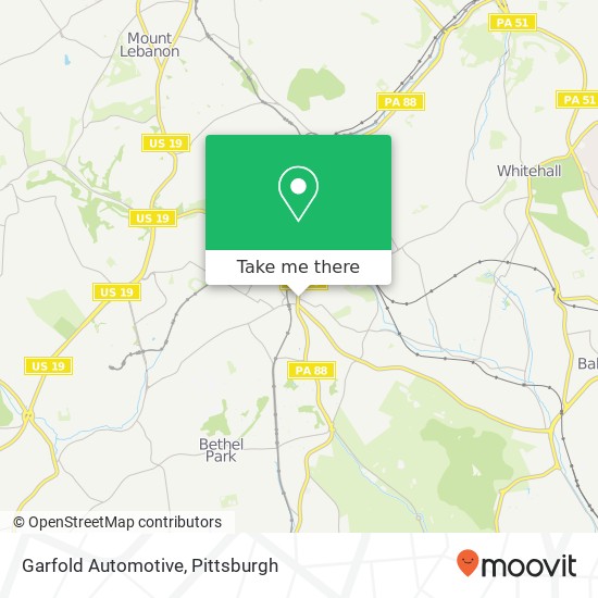 Mapa de Garfold Automotive