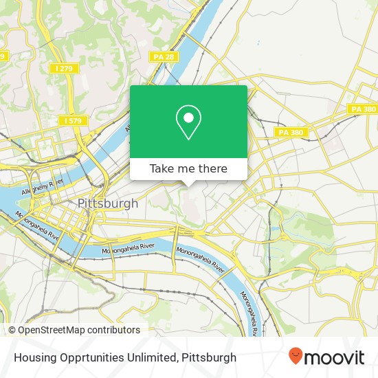 Mapa de Housing Opprtunities Unlimited