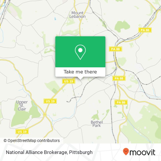 Mapa de National Alliance Brokerage