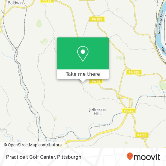 Practice t Golf Center map