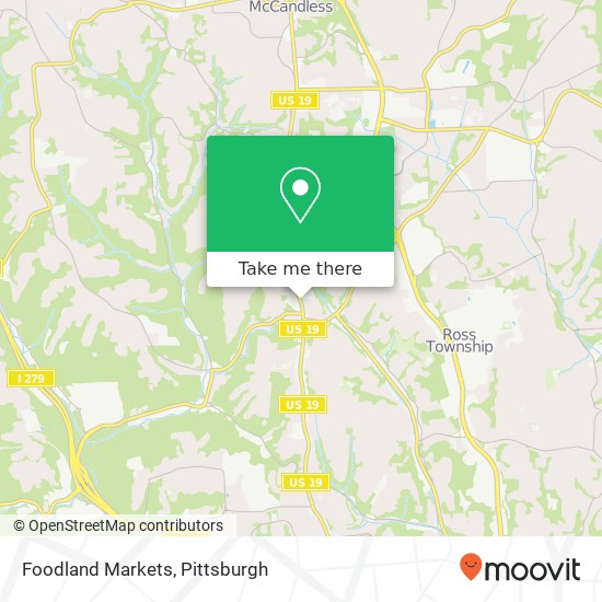 Foodland Markets map