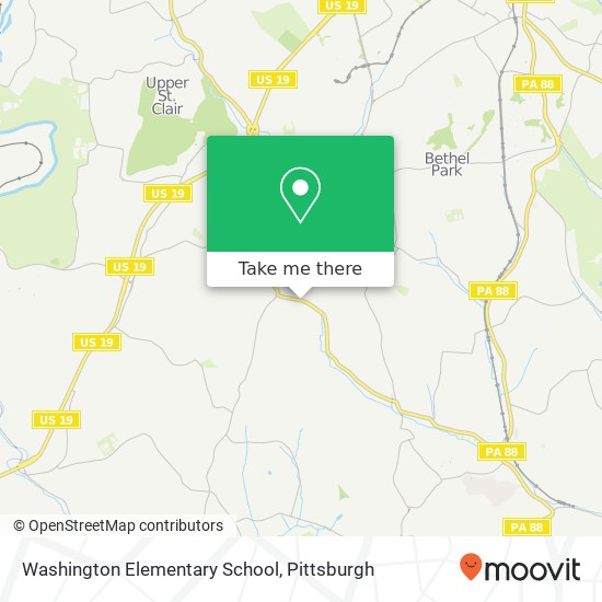 Mapa de Washington Elementary School