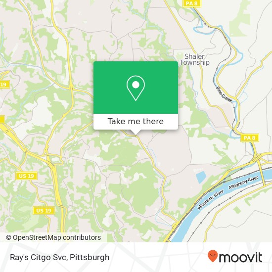 Ray's Citgo Svc map