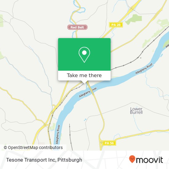 Mapa de Tesone Transport Inc