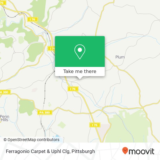 Ferragonio Carpet & Uphl Clg map