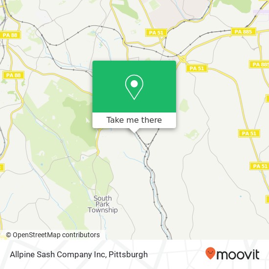 Mapa de Allpine Sash Company Inc