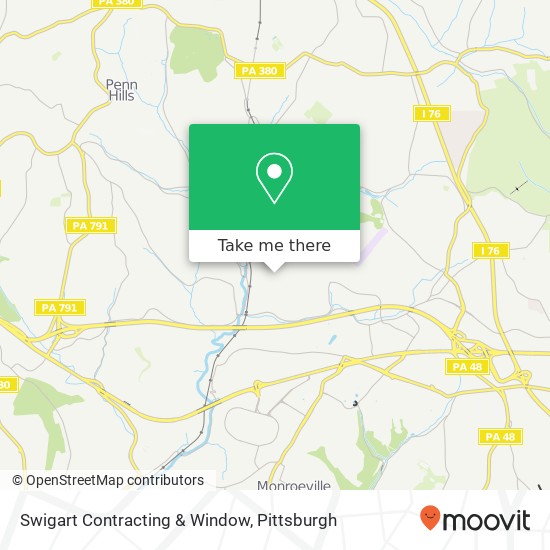 Mapa de Swigart Contracting & Window