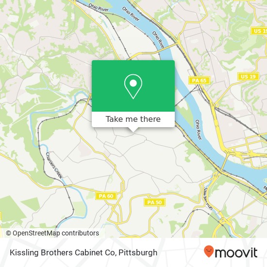 Mapa de Kissling Brothers Cabinet Co