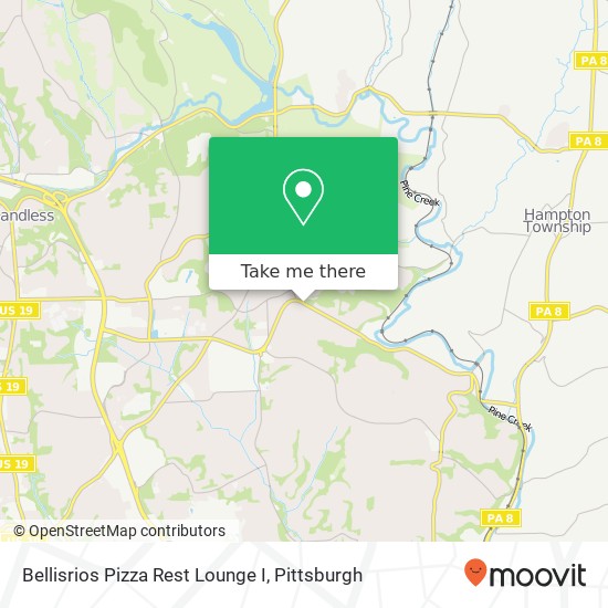 Mapa de Bellisrios Pizza Rest Lounge I