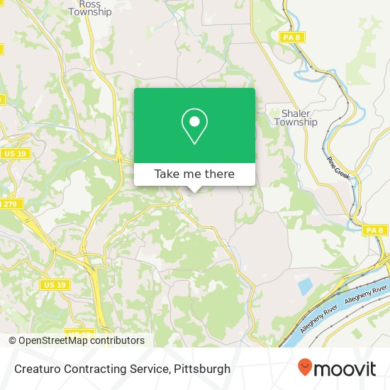 Creaturo Contracting Service map