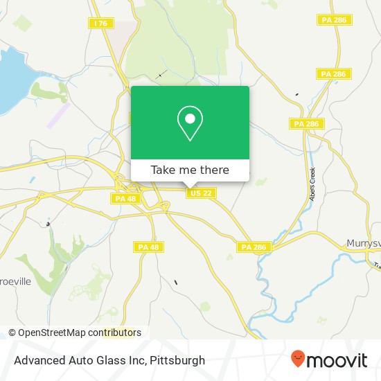 Advanced Auto Glass Inc map