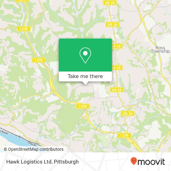 Hawk Logistics Ltd map