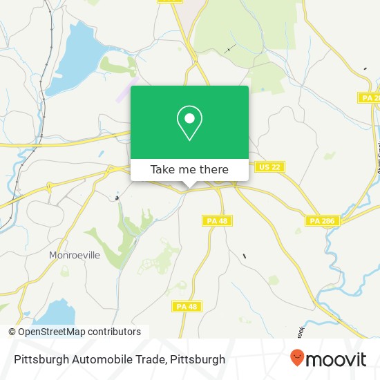 Pittsburgh Automobile Trade map