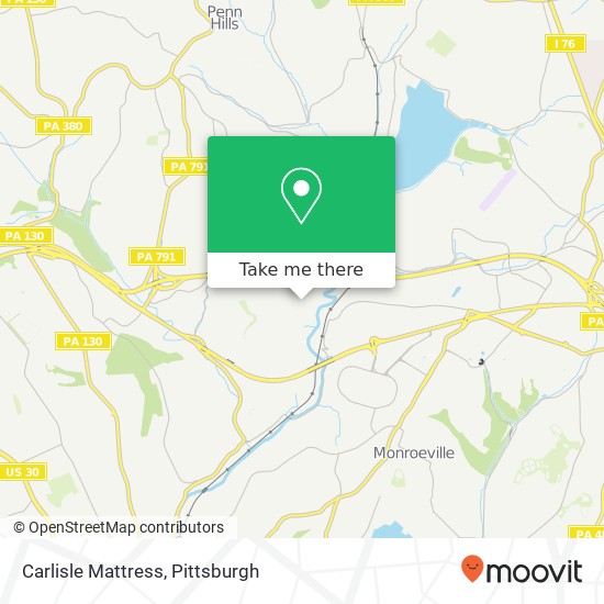 Carlisle Mattress map