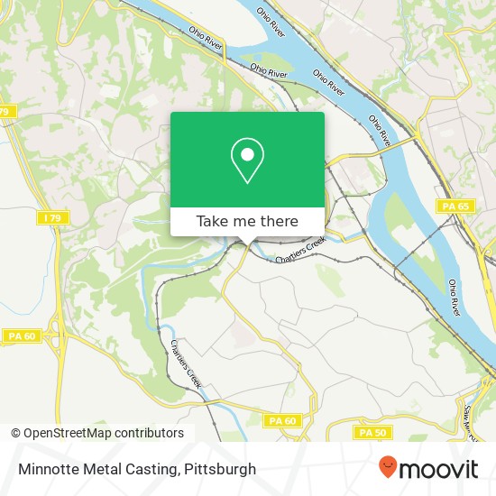 Mapa de Minnotte Metal Casting